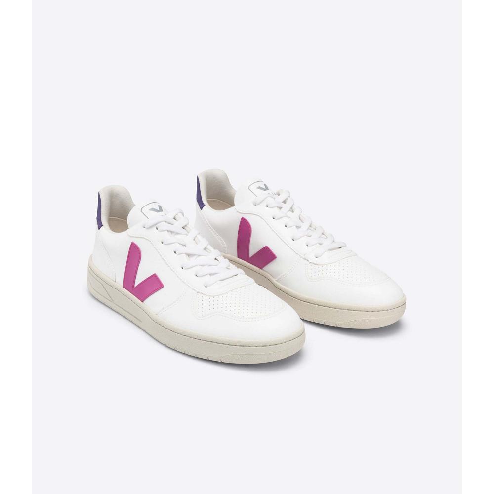 Veja V-10 CWL Cipő Női White/Purple | HU 580TCE